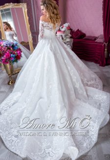 Свадебное платье Каролина шлейф
