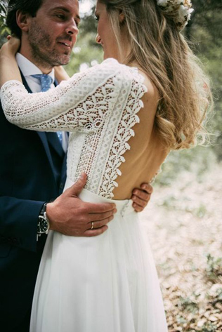 Как выбрать свадебное платье с открытой спинкой 