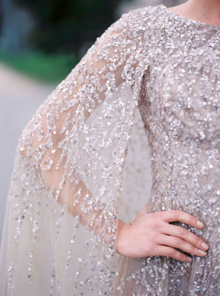 Cнежная королева: свадебные платья с блестящим декором 