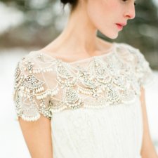 Cнежная королева: свадебные платья с блестящим декором