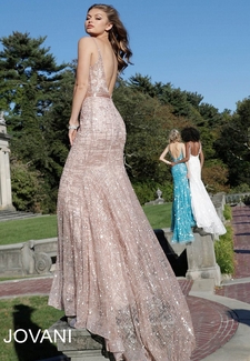 Rose Gold Mermaid Prom Dress 62517