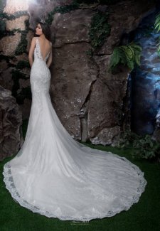 Свадебное платье НВ 5030 со шлейфом