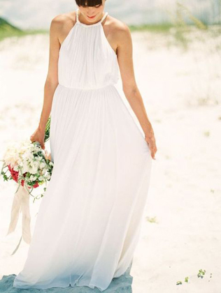 Стильные детали: свадебные платья с американской проймой 