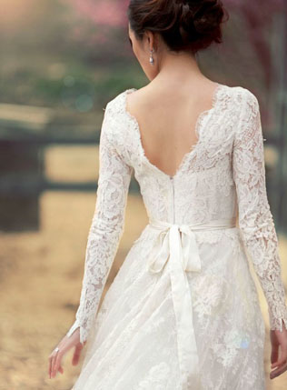 Вдохновение: свадебные платья с длинным рукавом 