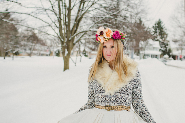 В ожидании зимы: свитеры в свадебном образе 